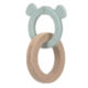 Teether Ring 2in1 Wood/Silicone 2023 Little Chums dog - hryzaka