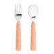 Cutlery with Silicone Handle 2pcs apricot - detsk prbor