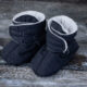 Baby Booties black light grey 0-1y  (6688B.01)