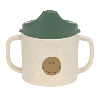 Sippy Cup PP/Cellulose Happy Rascals Smile green  (7245C.09)