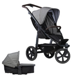 set Mono2 combi push chair-air chamber wheel 2024 prem. grey - kombinovan korek