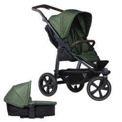 set Mono2 stroller - air chamber wheel 2024 olive - kombinovan korek